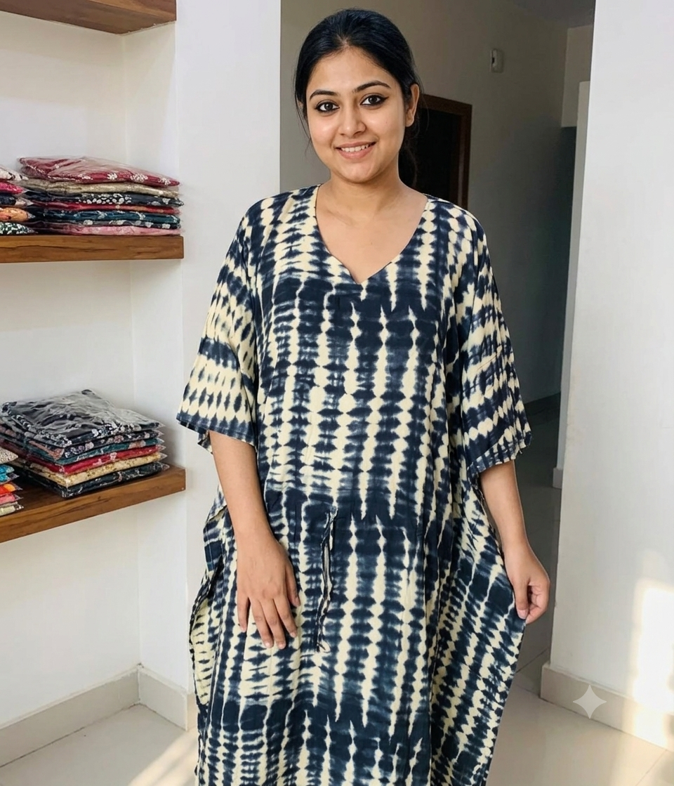 টাই-ডাই কাফতান মাস্টার্ড